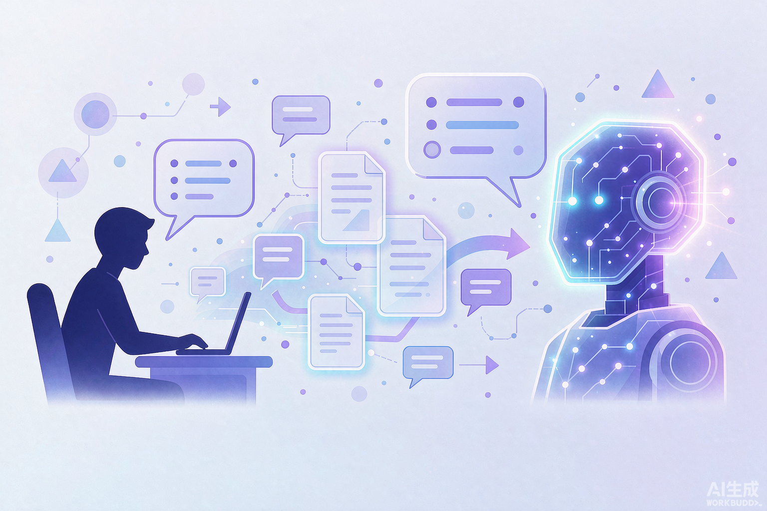 提示工程示意(AI 生成插图)